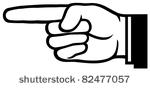 pointing hand  point finger 