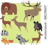 woodland animal cartoons...