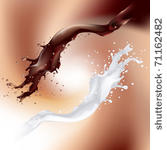 chocolate and milk splash...