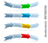 arrows set. competition concept....