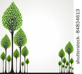 abstract stock vector of nature