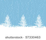 snowy winter christmas scene