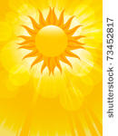 summer sun and lens flares