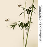 bamboo branches  vectorized...