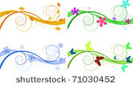 vector floral backgrounds for...