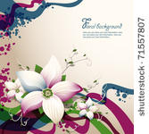 vector floral background for...