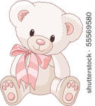 illustration of very cute teddy ...