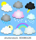 paper craft clouds and weather...