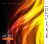 abstract background with flame