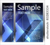 abstract vector banner vertical ...