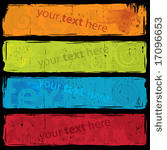 grungy abstract banners