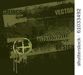 military style grunge design