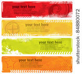 summer style grunge banners
