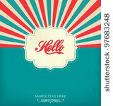 vintage design template