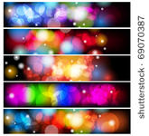 set of abstract colorful...