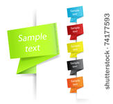 paper origami speech bubble
