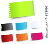 vector realistic paper sheet