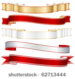 color isolated ribbons