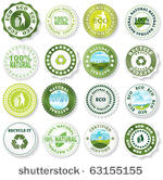 eco labels  collection 
