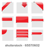 red elements for banners