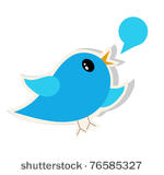 blue bird sticker eps 10