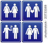 vector pack in love men women...