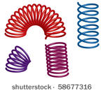 colorful 3d springs