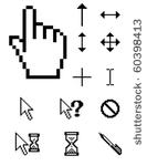 set of vector pixel cursors