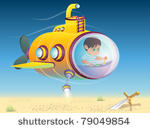 yellow submarine  bathyscaphe