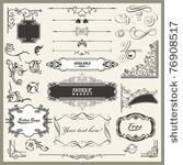 vector set of exquisite...