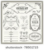 vintage ornamental and page...