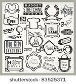 vector set of vinyl ready sign...