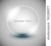 vector transparency ball  soap...
