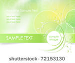 green flower background ...
