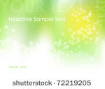 green abstract spring...