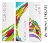 three vector banner desing