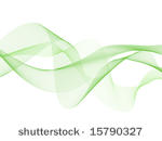 abstract green ribbons