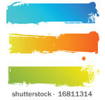 grungy colored banners ready...