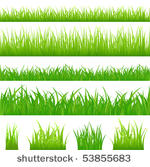 4 backgrounds of green grass...