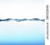blue water wave  vector...