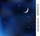 dark blue sky with stars and...