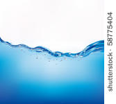 blue water wave  vector...