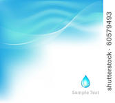 water background with drop ...