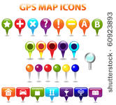 27 gps color map icons ...