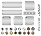 screws and bolts  isolated on...