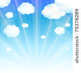 sky and cloud  vector...