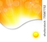 sun background  vector...