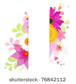 nature background with flowers  ...