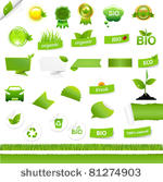 bio signs set  isolated on...