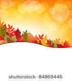 autumn background with leafs ...